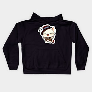 Cute chibi cat Kids Hoodie